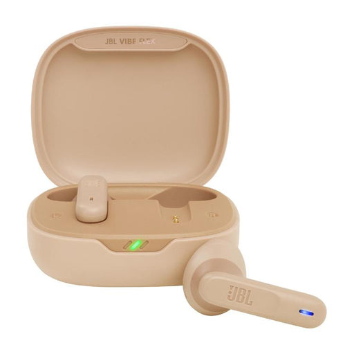 JBL Vibe Flex | Écouteurs intra-auriculaires - Sans fil - Bluetooth - Conception Stick-open - Technologie Smart Ambient - Beige-Sonxplus Sorel