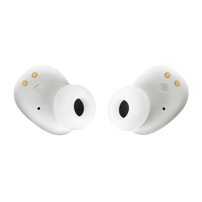 JBL Vibe Buds | Écouteurs intra-auriculaires - Sans fil - Bluetooth - Technologie Smart Ambient - Blanc-Sonxplus Sorel