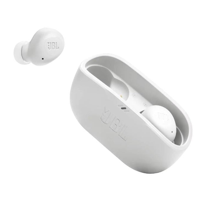 JBL Vibe Buds | Écouteurs intra-auriculaires - Sans fil - Bluetooth - Technologie Smart Ambient - Blanc-Sonxplus Sorel