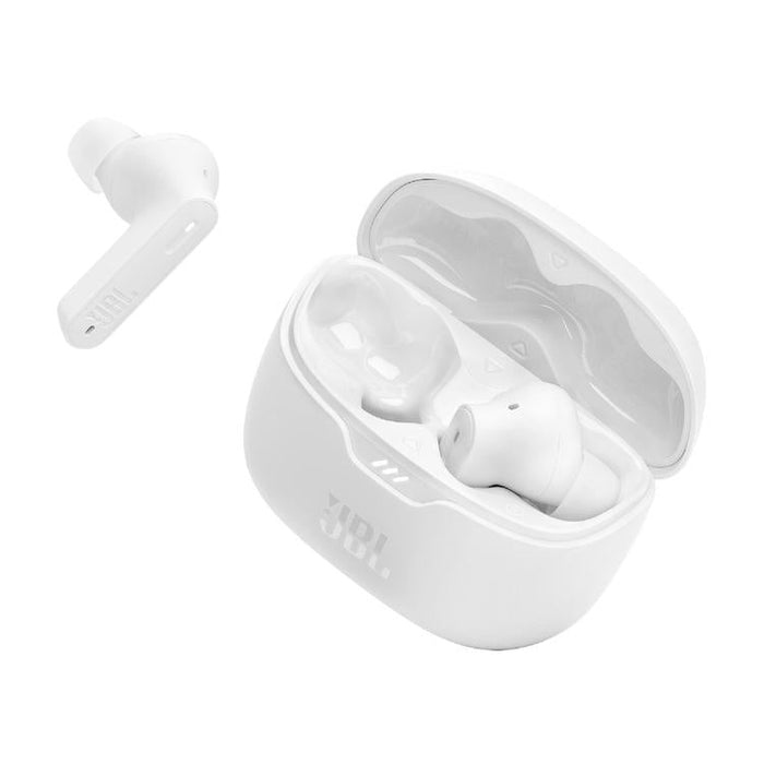 JBL Tune Beam | Écouteurs intra-auriculaires - 100% Sans fil - Bluetooth - Smart Ambient - Conception Stick-open - Blanc-Sonxplus Sorel