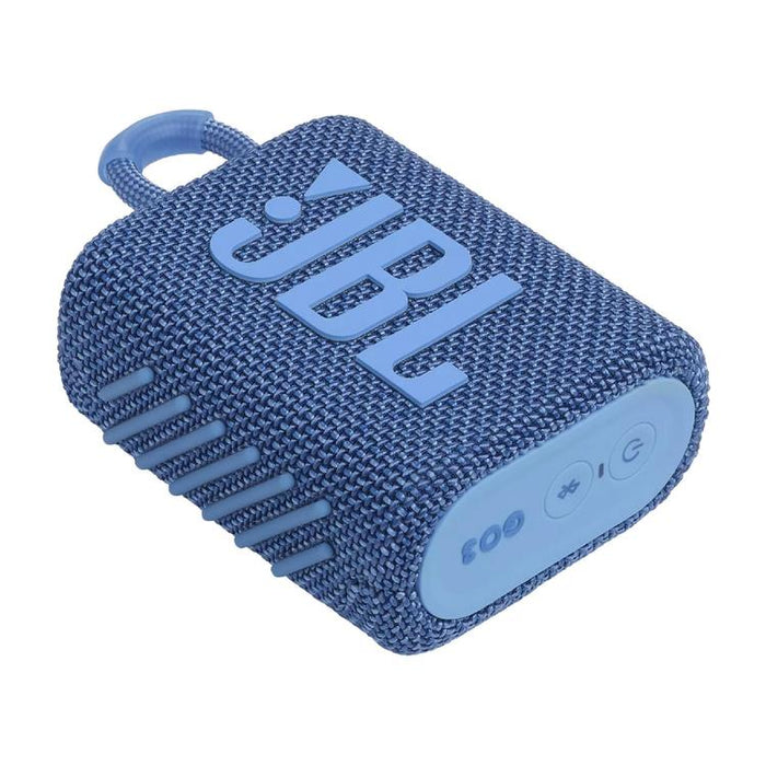 JBL Go 3 Eco | Mini Haut-parleur - Ultra-portable - Bluetooth - IP67 - Bleu-Sonxplus Sorel