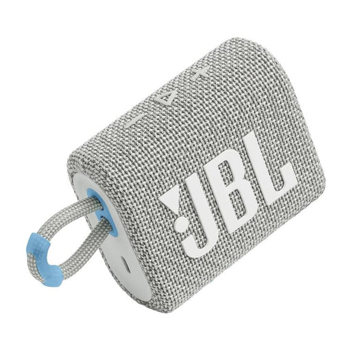 JBL Go 3 Eco | Mini Haut-parleur - Ultra-portable - Bluetooth - IP67 - Blanc-Sonxplus Sorel
