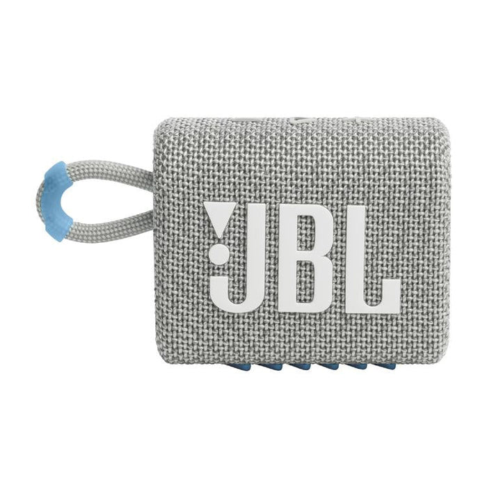 JBL Go 3 Eco | Mini Haut-parleur - Ultra-portable - Bluetooth - IP67 - Blanc-Sonxplus Sorel