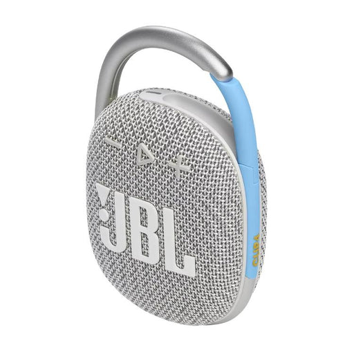 JBL Clip 4 Eco | Haut-parleur - Ultra-portable - Étanche - Bluetooth - Mousqueton intégré - Blanc-Sonxplus Sorel