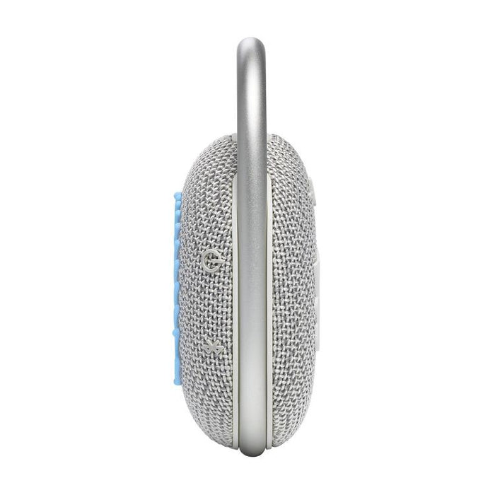 JBL Clip 4 Eco | Haut-parleur - Ultra-portable - Étanche - Bluetooth - Mousqueton intégré - Blanc-Sonxplus Sorel