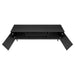Monarch Specialties I 2781 | Meuble pour téléviseur 72'' - Base noir - Avec 2 portes simili-bois-Sonxplus Sorel