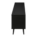 Monarch Specialties I 2781 | Meuble pour téléviseur 72'' - Base noir - Avec 2 portes simili-bois-Sonxplus Sorel