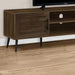 Monarch Specialties I 2717 | Meuble pour téléviseur 72'' - Simili-bois brun - Avec 2 portes-Sonxplus Sorel