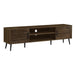 Monarch Specialties I 2717 | Meuble pour téléviseur 72'' - Simili-bois brun - Avec 2 portes-Sonxplus Sorel