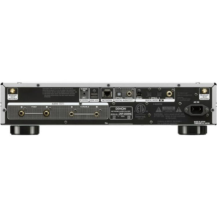 Denon DNP-2000NE | Lecteur réseau haute résolution - HEOS intégré - Wi-fi - Argent-Sonxplus Sorel