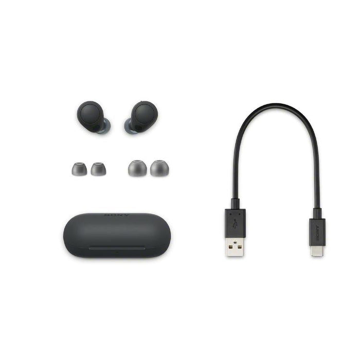 Sony WF-C700N | Ecouteurs sans fil - Microphone - Intra-Auriculaires - Bluetooth - Reduction active du bruit - Noir-Sonxplus Sorel