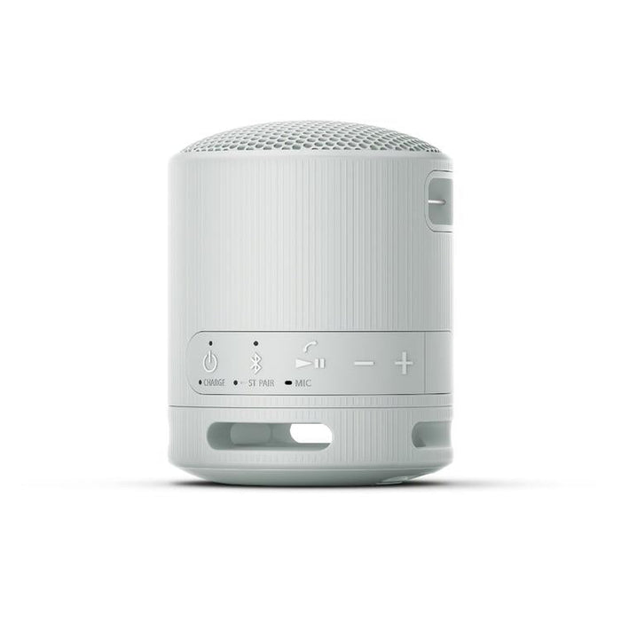Sony SRS-XB100 | Haut-parleur portatif - Sans fil - Bluetooth - IP67 - Gris clair-Sonxplus Sorel