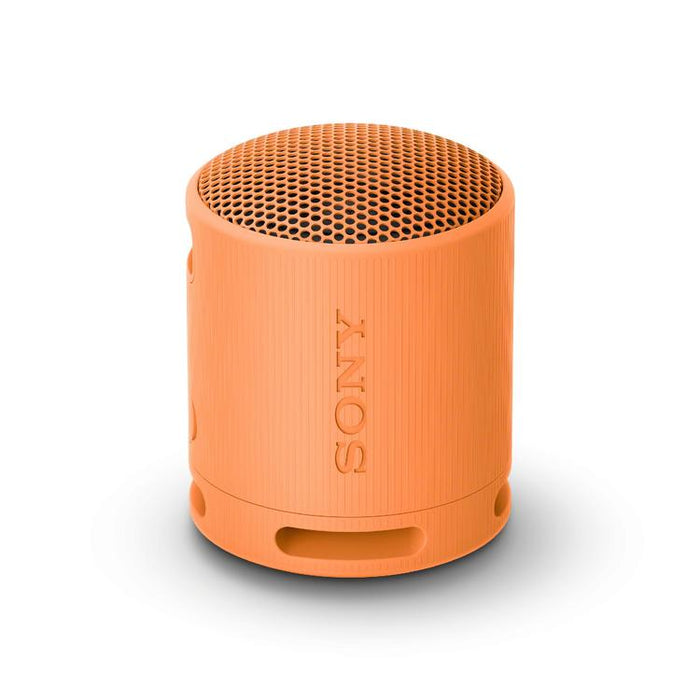 Sony SRS-XB100 | Haut-parleur portatif - Sans fil - Bluetooth - IP67 - Orange-Sonxplus Sorel