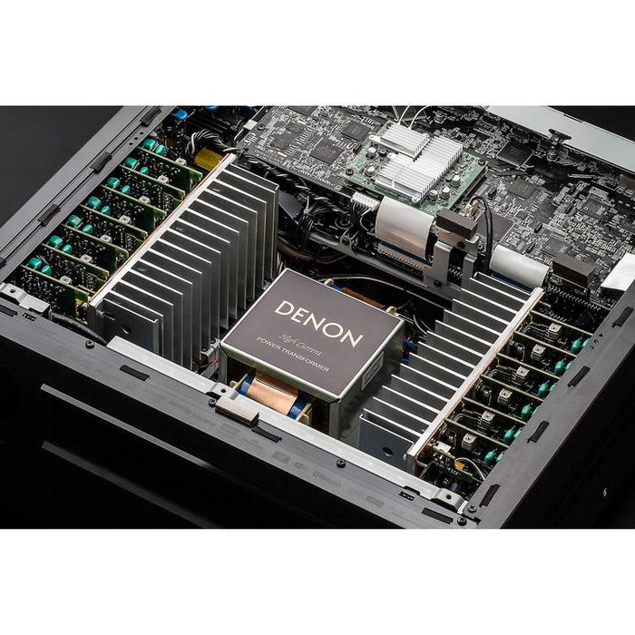 Denon AVRX8500HA & HOME250 | Ensemble Récepteur AV 13.2 canaux et haut-parleur sans-fil - Cinéma maison - Bluetooth - Wi-Fi - 8K - HEOS - Noir-Sonxplus Sorel