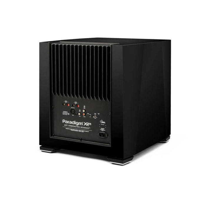 Paradigm XR11 | Caisson de graves 11" - Système de suspension trilinéaire - Active Ridge - 1100 W RMS - Noyer Noir-Sonxplus Sorel