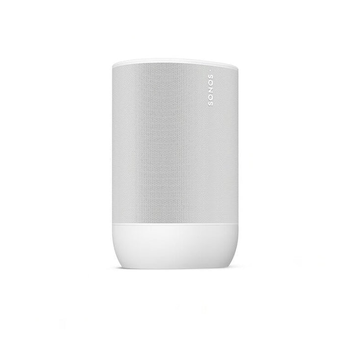 Sonos Move 2 | Haut-parleur sans fil - Stéréo - Commande Vocale - Jusqu'à 24 heures d'autonomies - Blanc-Sonxplus Sorel