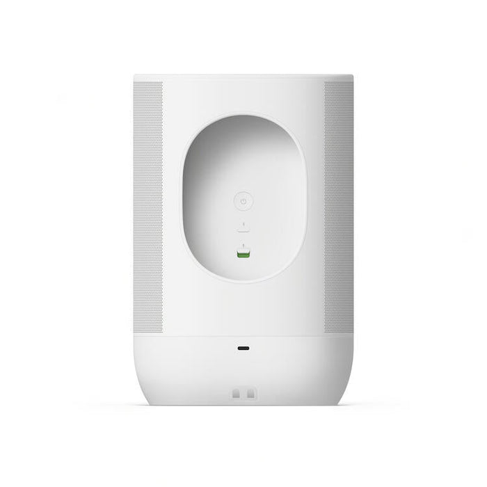 Sonos Move 2 | Haut-parleur sans fil - Stéréo - Commande Vocale - Jusqu'à 24 heures d'autonomies - Blanc-Sonxplus Sorel