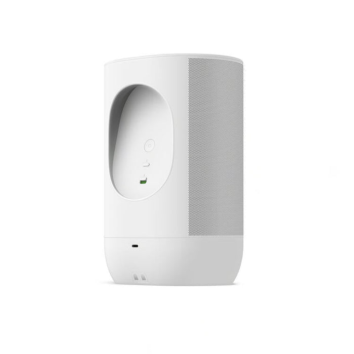 Sonos Move 2 | Haut-parleur sans fil - Stéréo - Commande Vocale - Jusqu'à 24 heures d'autonomies - Blanc-Sonxplus Sorel