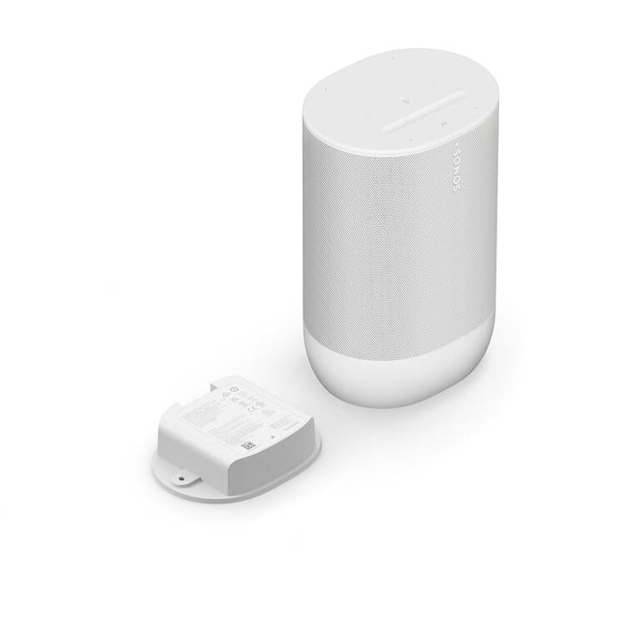 Sonos Move 2 | Haut-parleur sans fil - Stéréo - Commande Vocale - Jusqu'à 24 heures d'autonomies - Blanc-Sonxplus Sorel