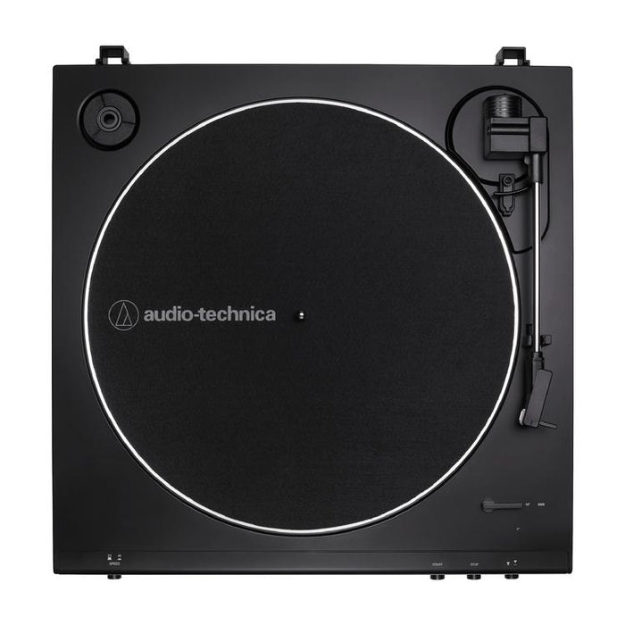 Audio-Technica AT-LP60XBT-USB-BK | Table tournante Stéréo - Entièrement automatique - Entraînement par courroie - USB - Bluetooth - Noir-Sonxplus Sorel