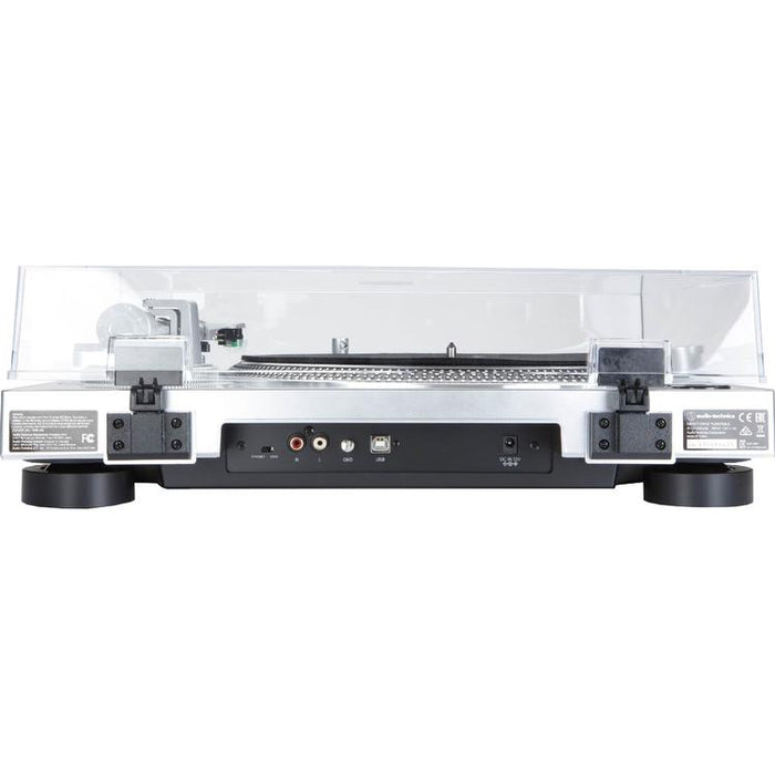 Audio-Technica AT-LP120XUSB-SV | Table tournante - Entraînement direct - Analogique et USB - Argent-Sonxplus Sorel