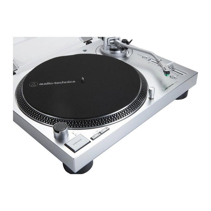 Audio-Technica AT-LP120XUSB-SV | Table tournante - Entraînement direct - Analogique et USB - Argent-Sonxplus Sorel