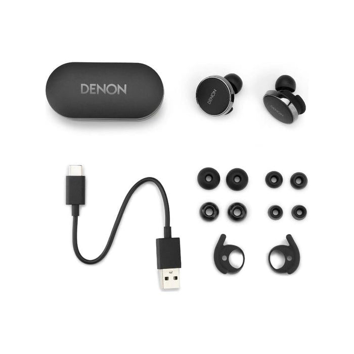 Denon PERL PRO | Écouteurs intra-auriculaires - Sans fil - Bluetooth - Technologie Masimo Adaptive Acoustic - Noir-Sonxplus Sorel