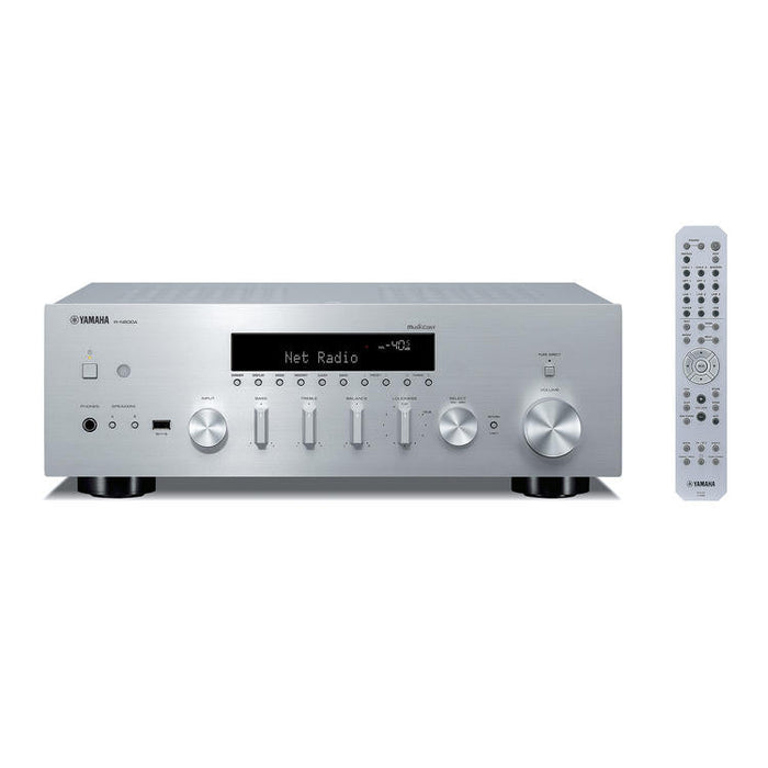 Yamaha R-N600A | Récepteur réseau/stéréo - MusicCast - Bluetooth - Wi-Fi - AirPlay 2 - Argent-Sonxplus Sorel