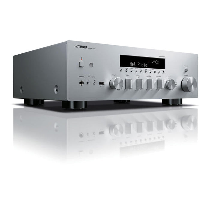 Yamaha R-N600A | Récepteur réseau/stéréo - MusicCast - Bluetooth - Wi-Fi - AirPlay 2 - Argent-Sonxplus Sorel