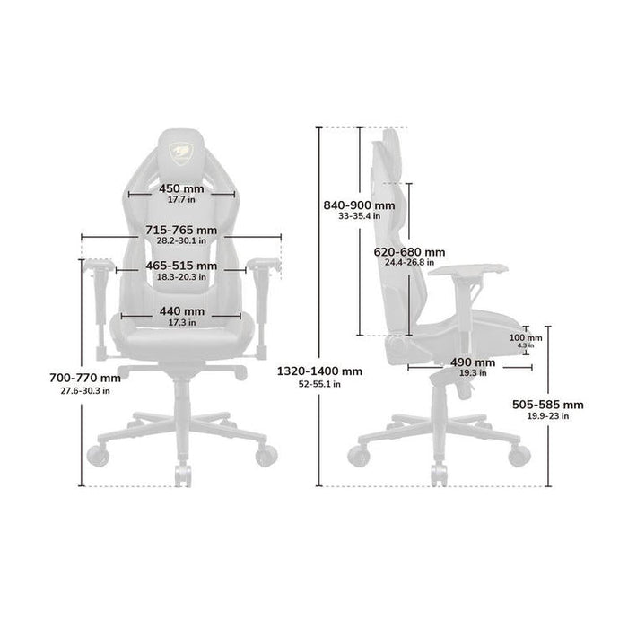 Cougar Hotrod | Chaise de jeu - Dossier multizones - Accoudoir réglable en 4D - Royal-Sonxplus Sorel