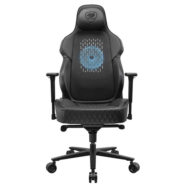 Cougar NxSys Aero | Chaise de jeu - Ventilateur de 200mm intégré - Siège baquet festonné - Noir-Sonxplus Sorel