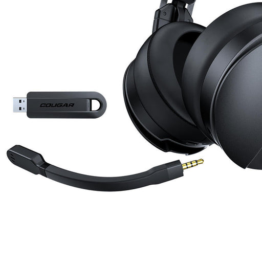 Cougar Omnes Essential | Casque de jeu sans fil - Microphone intégré - Éclairage RGB - Noir-Sonxplus Sorel