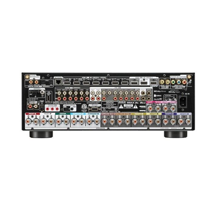 Denon AVRX6800H | Récepteur AV 11.4 canaux - Cinéma maison - 3D - 8K - HEOS - Noir-Sonxplus Sorel