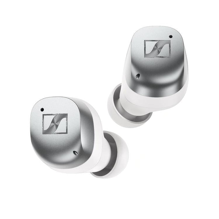 Sennheiser MOMENTUM True Wireless 4 | Écouteurs intra-auriculaires - Sans fil - Réduction adaptative du bruit - Blanc/Argent | Sonxplus Sorel