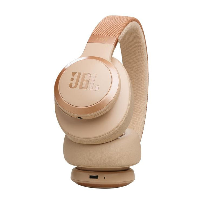 JBL Live 770NC | Écouteurs circum-auriculaires - Sans fil - Bluetooth - Sable-Sonxplus Sorel