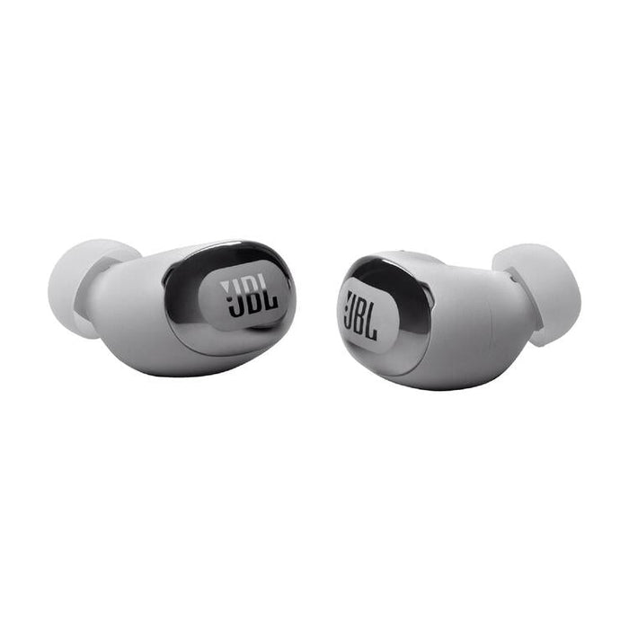 JBL Live Buds 3 | Écouteurs intra-auriculaires - Écran tactile LED 1,45" - Bluetooth - Argent-Sonxplus Sorel