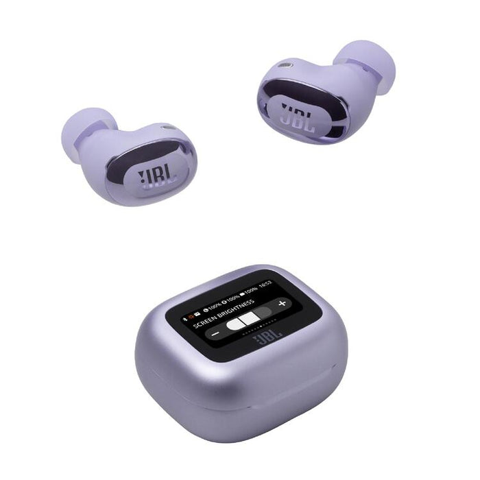 JBL Live Buds 3 | Écouteurs intra-auriculaires - Écran tactile LED 1,45" - Bluetooth - Mauve-Sonxplus Sorel