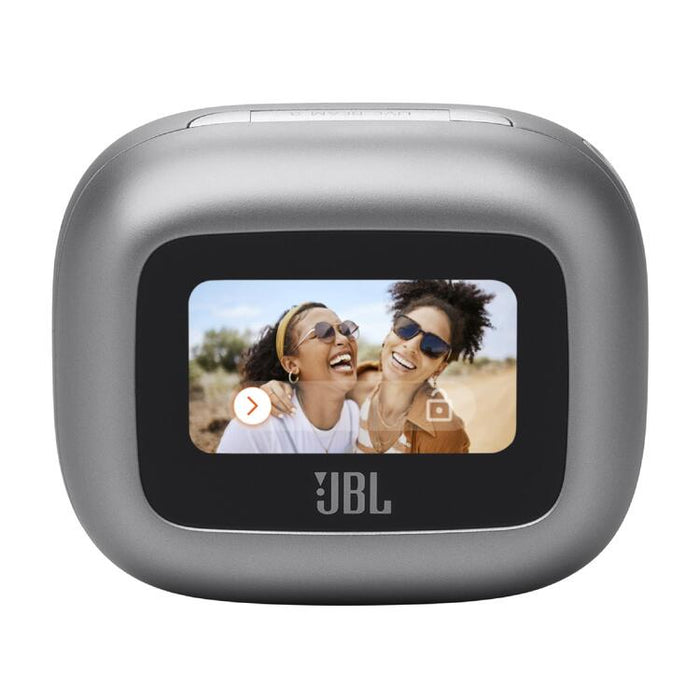 JBL Live Beam 3 | Écouteurs intra-auriculaires - Écran tactile LED 1,45" - Argent-Sonxplus Sorel
