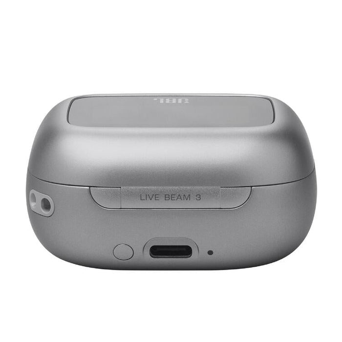 JBL Live Beam 3 | Écouteurs intra-auriculaires - Écran tactile LED 1,45" - Argent-Sonxplus Sorel