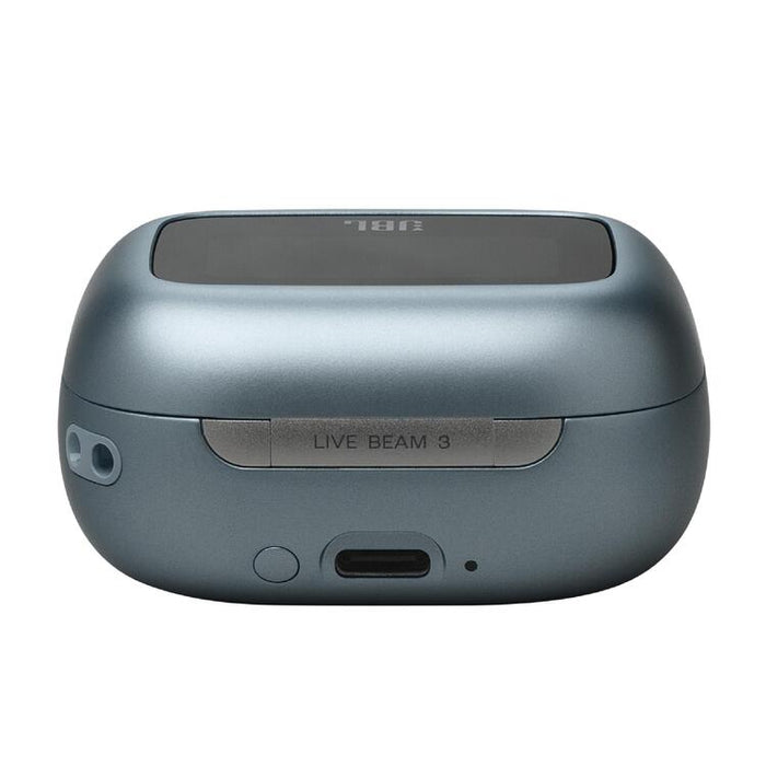 JBL Live Beam 3 | Écouteurs intra-auriculaires - Écran tactile LED 1,45" - Bleu-Sonxplus Sorel