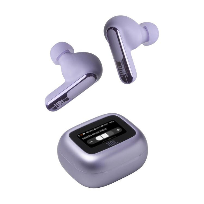 JBL Live Beam 3 | Écouteurs intra-auriculaires - Écran tactile LED 1,45" - Mauve-Sonxplus Sorel