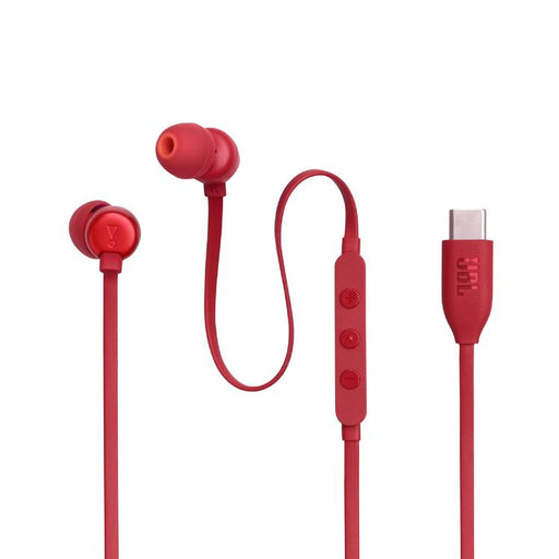 JBL Tune 310C | Écouteurs intra-auriculaires - Filaire - USB-C - Télécommande 3 boutons - Rouge-Sonxplus Sorel