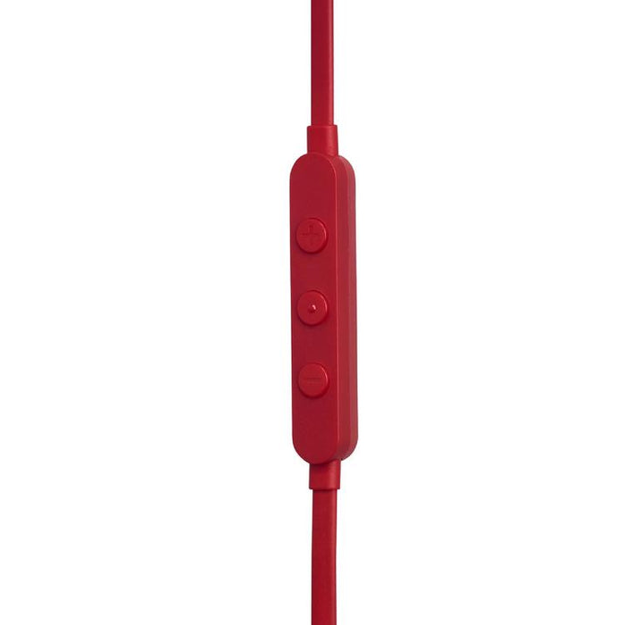 JBL Tune 310C | Écouteurs intra-auriculaires - Filaire - USB-C - Télécommande 3 boutons - Rouge-Sonxplus Sorel