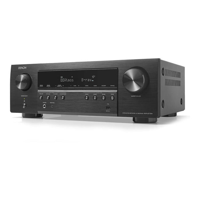 Denon AVR-S770H | Récepteur AV - 7.2 canaux - Cinéma maison - 8K - HEOS intégré - 75W - Noir-Sonxplus Sorel