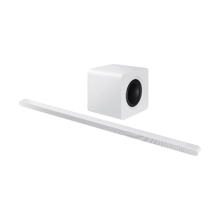 Samsung HW-S801D | Barre de son ultra slim - 3.1.2 canaux - Caisson de graves sans fil - 330W - Dolby Atmos - Bluetooth - Blanc-Sonxplus Sorel