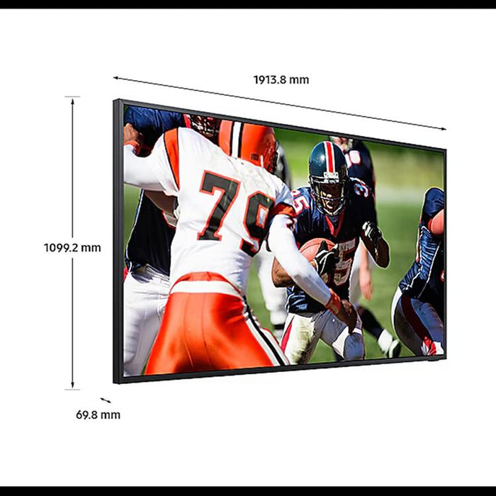 Samsung QN85LST9CAFXZC | Téléviseur extérieur QLED 85" The Terrace - Protection solaire directe - Résistant aux intempéries - 4K Ultra HD-Sonxplus Sorel