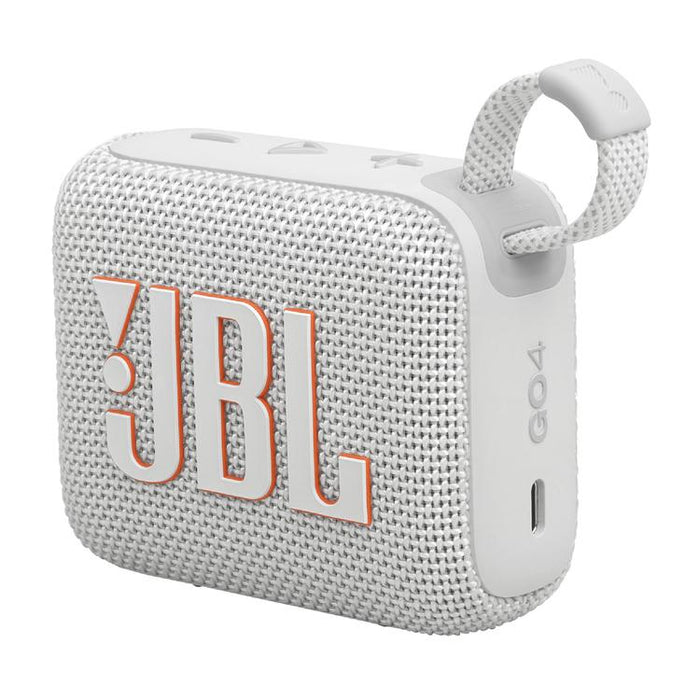 JBL GO 4 | Mini haut-parleur portable - Bluetooth - IP67 - Blanc-Sonxplus Sorel