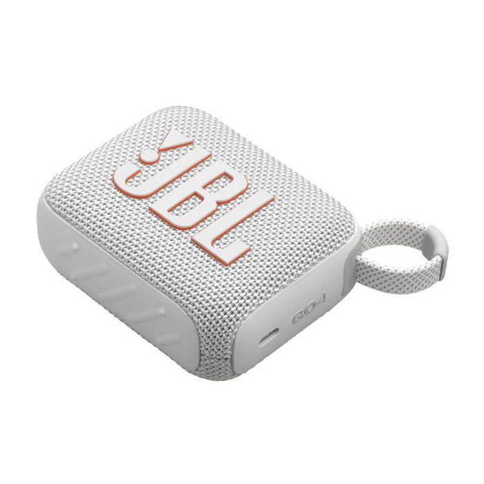 JBL GO 4 | Mini haut-parleur portable - Bluetooth - IP67 - Blanc-Sonxplus Sorel