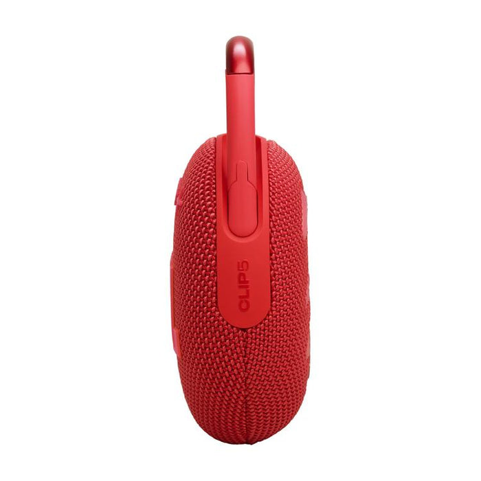 JBL Clip 5 | Haut-parleur à mousqueton portable - Bluetooth - IP67 - Rouge-Sonxplus Sorel