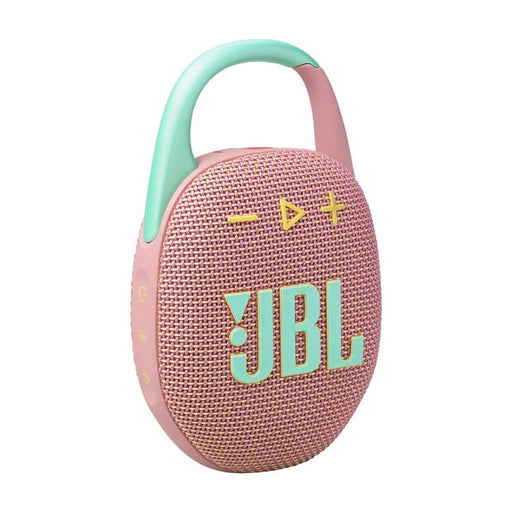 JBL Clip 5 | Haut-parleur à mousqueton portable - Bluetooth - IP67 - Rose-Sonxplus Sorel